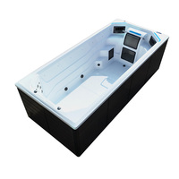 2025 Neuer BG-6600 Luxus-Fiberglas-Swim-Spa mit Acryl-Außenpool und Balboa-Steuerungssystem für Hotels – Modernes Surf-Erlebnis