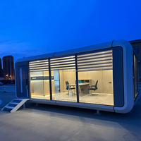 Capsule spatiale préfabriquée de luxe en conteneur de deux étages Maison préfabriquée avec salle de bain et cuisine