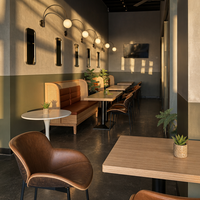 Ensemble de meubles personnalisés pour salon de thé, table et chaises en bois, mobilier moderne pour café, restaurant, salon de café