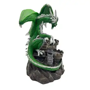 Customizable Resin Green Dragon Decoration Desktop Decoration