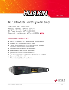 แหล่งจ่ายไฟแบบโมดูลาร์ซีรีส์ Keysight N6700: กำลังไฟรวม 400W ถึง 1200W, ความแม่นยำ 0.025% 1.8mV, ความรบกวน <350uVrms * - Product Image 5