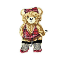 Patchs en chenille 3D personnalisés brodés, motif ours de dessin animé, en tissu éponge, thermocollants/coudables, de haute qualité, très demandés