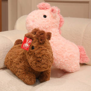Peluche Cavallo Mascotte Zodiacale Stile Nazionale, Cuscino Decorativo per Divano, Giocattolo Super Morbido Imbottito - Product Image 3