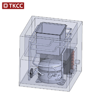 Unité de condensation pour machine à glaçons Tianke avec compresseur 220V, compatible R600a, R134a, R290, automatique et écologique pour plusieurs types
