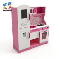 2020 Offre Spéciale filles rose en bois congelé cuisine jouet avec lumière et son pour les enfants W10C597D