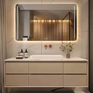 Galaxy Home Storage Modern Mirror <b>Cabinet</b> Floating Custom <b>Bathroom</b> Vanity Sets <b>Cabinet</b> With Led Light Mirror - Product Image 4