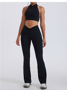 Nouveaux ensembles d'entraînement 2026 : Leggings évasés et débardeur <span class=keywords><strong>de</strong></span> <span class=keywords><strong>sport</strong></span> 2 pièces – Tenue <span class=keywords><strong>de</strong></span> yoga taille haute <span class=keywords><strong>pour</strong></span> femme – Vêtements <span class=keywords><strong>de</strong></span> <span class=keywords><strong>sport</strong></span> - Product Image 6
