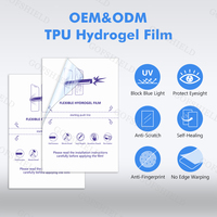 Lámina de Hidrogel TPU Suave OEM ODM Anti Luz Azul Protege Tu Visión 0.15mm Ultrafina 120x180mm Hojas Transparentes para Máquina Plotter