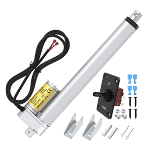 ขายส่งมอเตอร์ไฟฟ้าแบบเส้นตรงกันน้ำ 12V ขนาด 250 มม. ความเร็ว 14 มม./วินาที แรงดัน 1000N ได้รับการรับรองมาตรฐาน Rohs และ CE สำหรับโซลาร์เซลล์และรถบ้าน - Product Image 1