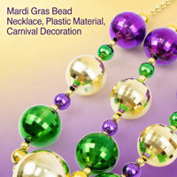 Colliers de perles en plastique pour le Mardi Gras en gros – Colliers perlés pour fêtes et déguisements de carnaval pour les fournisseurs d'événements