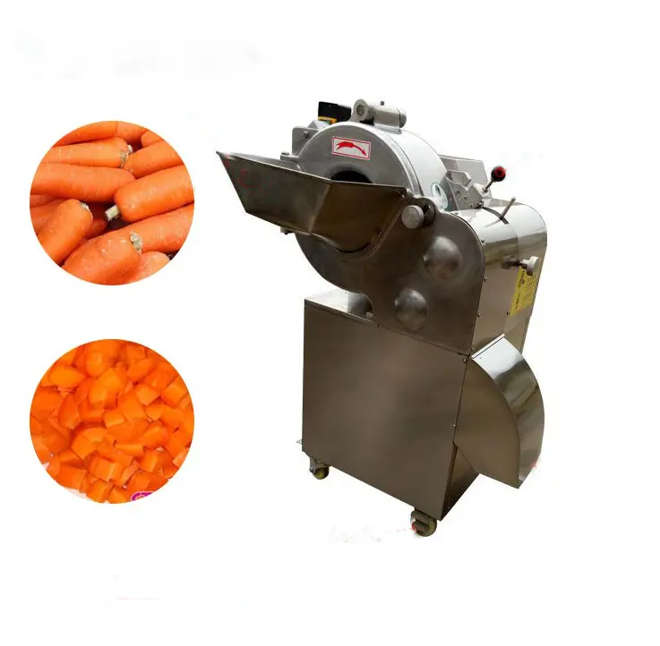 Automatische Elektrische Aubergine Tomaat Wortel Aardappel Ui Plantaardige Dicing Machine Voor Fruit Ananas Mango Apple Cube