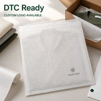 Bolsa de Celofán Glassine con Logotipo Personalizado, de Doble Cara, para Prendas de Vestir, Embalaje para Pedidos de Ropa de Comercio Electrónico DTC, Opciones de Tamaño Personalizado