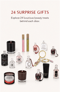 Custom Luxury Burgundy Advent <b>Calendar</b> Box 24 Days Double Door 3D Decor Empty OEM Beauty Fragrance Christmas Wholesale supplier - Product Image 6