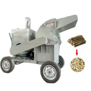 Draagbare Hoge Capaciteit Boom Log Houttak Shredder Zaagsel Chips Maken Machine Elektromotor Dieselmotor Hout Crusher