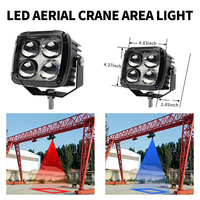 30W LED Avertissement Grue d'aviation Lumière de sécurité Nouvelle condition Projecteur surélevé et Projection d'indicateur de largeur pour camions