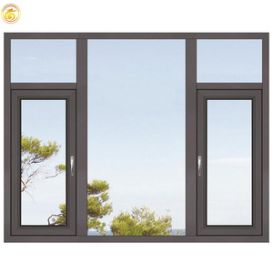 Fenêtres à battant modernes en aluminium à double <span class=keywords><strong>vitrage</strong></span> avec <span class=keywords><strong>isolation</strong></span> <span class=keywords><strong>phonique</strong></span> et étanchéité en alliage d'aluminium - Product Image 2
