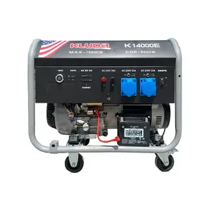 K14000E 5kw 6.5kws Small portable Open Type Gasoline Generator Set Electric with CE petrol