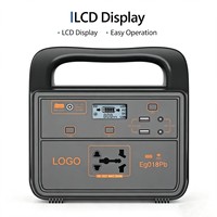 Station d'alimentation portable solaire haute capacité 220V avec contrôleur MPPT et batterie externe pour les foyers et les situations d'urgence
