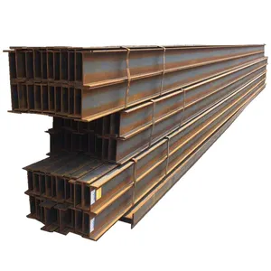 Baja struktural besi H standar ukuran balok H Q235 baja struktural logam kekuatan tinggi 4.5 mm-23 mm 12m