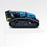 Escalada comercial personalizada 0-5,5 km/h diesel rastreado multi fonctiom robot cortacésped con control remoto