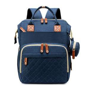 2024 Novo Multifuncional Portátil Dobrável Berço Expansível Bebê Cama Saco De Fralda Mochila Feita de Poliéster Durável - Product Image 5