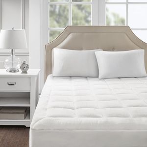 Couvre-matelas imperméable hypoallergénique DB Ultra-Plush trop rempli avec alternative en duvet pour les allergies - Product Image 2