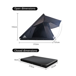 Inature Tente <span class=keywords><strong>de</strong></span> <span class=keywords><strong>toit</strong></span> à dégagement <span class=keywords><strong>rapide</strong></span> pour le camping, tente <span class=keywords><strong>de</strong></span> <span class=keywords><strong>toit</strong></span> à coque dure pour les voyages en voiture - Product Image 3