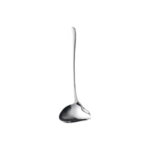 ช้อนสแตนเลสช้อนซุปสีเงินแบบยาวพร้อมกรวยเคลือบเงาเครื่องใช้ในครัว - Product Image 6