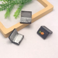100 Piezas de Figuras Miniatura 3D de Resina para Computadora Portátil, Miniaturas Hechas a Mano para Muñecas