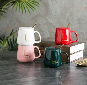 Taza de Cerámica Rosa con Oso de Peluche y Toalla, Set de Regalo Personalizado con la Letra L de la Suerte, Regalo de Lujo para el Día de la Madre, Logotipo Personalizado - Product Image 2