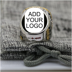 Gifts for <strong>Men</strong> Zinc Alloy 925 Silver Custom Championship <strong>Ring</strong> <strong>Moissanite</strong> - Product Image 2