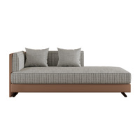 Sofá de habitación de hotel moderno personalizado para sala de estar, dormitorio y servicio de habitación, muebles de hotel de calidad