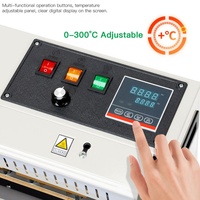 Machine de scellage continu FR-900, scelleuse à bande automatique, convoyeur horizontal pour emballage alimentaire en sacs plastiques, certifiée CE