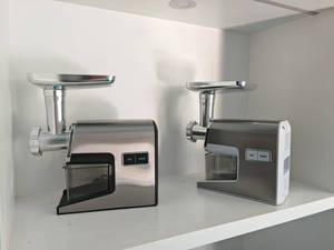 Picadora de carne eléctrica <span class=keywords><strong>Mini</strong></span> picadora de carne eléctrica con piezas de metal y plástico para uso doméstico y exterior - Product Image 3