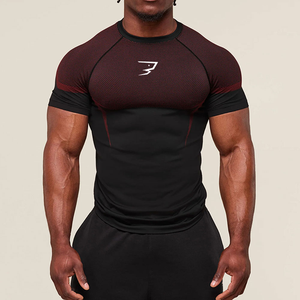 T-shirt Sportiva da Uomo ONYX 5.0 Stampata a Maniche Corte, Vestibilità Aderente, Asciugatura Rapida, Compressione, Traspirante, Assorbe l'Umidità, 180 Grammi, Colore <span class=keywords><strong>Latte</strong></span> - Product Image 4