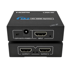 4K60Hz 1X2 <span class=keywords><strong>HDMI</strong></span> <span class=keywords><strong>Splitter</strong></span> 1 IN 2ออกเครื่องขยายเสียงกระจายกับ HDCP 2.3 HDR10 + CEC EDID SPDIF <span class=keywords><strong>Arc</strong></span> - Product Image 1