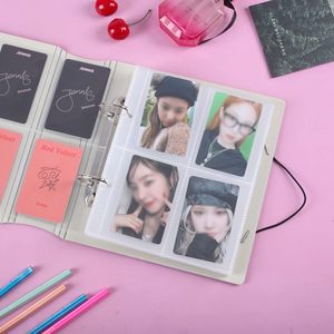 Classeur pour photocards Kpop à 4 pochettes, personnalisable, album de collection, porte-photocards en plastique ajouré style petit cœur - Product Image 6