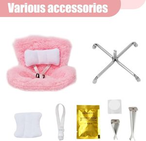 Labubu ของเล่นรถตุ๊กตาของเล่นสำหรับตุ๊กตา10-17 cm อุปกรณ์เสริม Labubu ของเล่นมอนสเตอร์เฟอร์นิเจอร์โซฟาที่นั่งเดสก์ท็อป