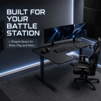 AOR Meilleures ventes Bureau de jeu, d'apprentissage et de bureau silencieux à hauteur réglable en forme de L, design ergonomique, panneau E0, vente en gros usine