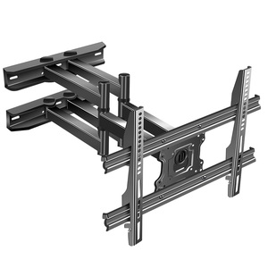 Soporte de Pared para TV de Acero Laminado en Frío, Ajustable, Inclinable y Giratorio, con Brazo Telescópico para Pantallas de 37"-75", Compatible con OEM/ODM - Product Image 1