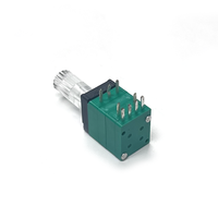 Haute précision double gang rvb LED potentiomètre arbre Transparent interrupteur rotatif contrôle du Volume pour amplificateur Audio mélangeur haut-parleur