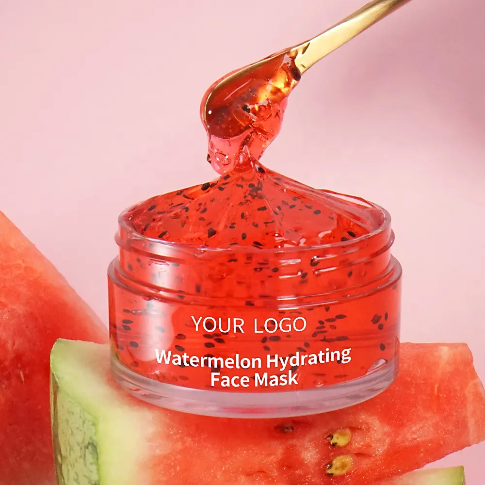 Custom Korean Fruit Face Exfoliating Skin Moisturizing Watermelon Jelly Gel Mask