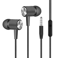 Vente en gros d'écouteurs filaires pour téléphone portable avec prise audio micro 3.5mm avec commande vocale écouteurs filaires avec boîte en papier L305