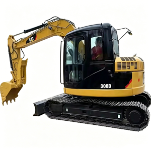 Excavadora de cadenas Caterpillar 308D usada de 8 toneladas con motor, caja de cambios y PLC - Modelo 2023 de alta eficiencia, lista para enviar - Product Image 1