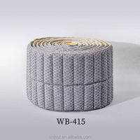 Tissu de bordure en polyester tricoté chaîne, style sergé, extensible et respirant, pour matelas, résistant à l'eau, avec fonction mémoire