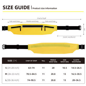 Fabrieks prijs waterbestendige reflecterende waterdichte heuptas waterdichte mobiele telefoonhoes voor nachtelijk hardlopen - Product Image 3