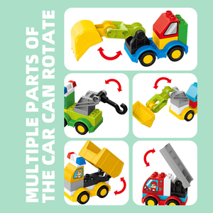 Jouet de construction DIY, blocs de <span class=keywords><strong>puzzle</strong></span>, voiture d'ingénierie, ensemble de blocs éducatifs, jouet de voiture pour enfants, jeu d'intérieur - Product Image 4