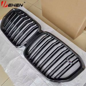 Rejilla de parrilla de parachoques delantero de fibra de carbono seca Real para <span class=keywords><strong>BMW</strong></span> <span class=keywords><strong>X5</strong></span> G05 2019 2020 2021 2022 <span class=keywords><strong>2023</strong></span> 2024 xDrive30i <span class=keywords><strong>xDrive40i</strong></span> - Product Image 1