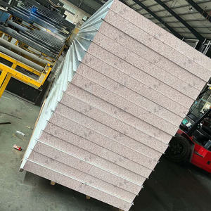 प्रीफैब्रिकेटेड बिल्डिंग और स्टील संरचना घर के लिए फायरप्रूफ इन्सुलेटेड फोम सैंडविच छत पैनल - Product Image 1