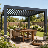 Kits de pergola motorisée écologiques pour jardin, auvent bioclimatique durable